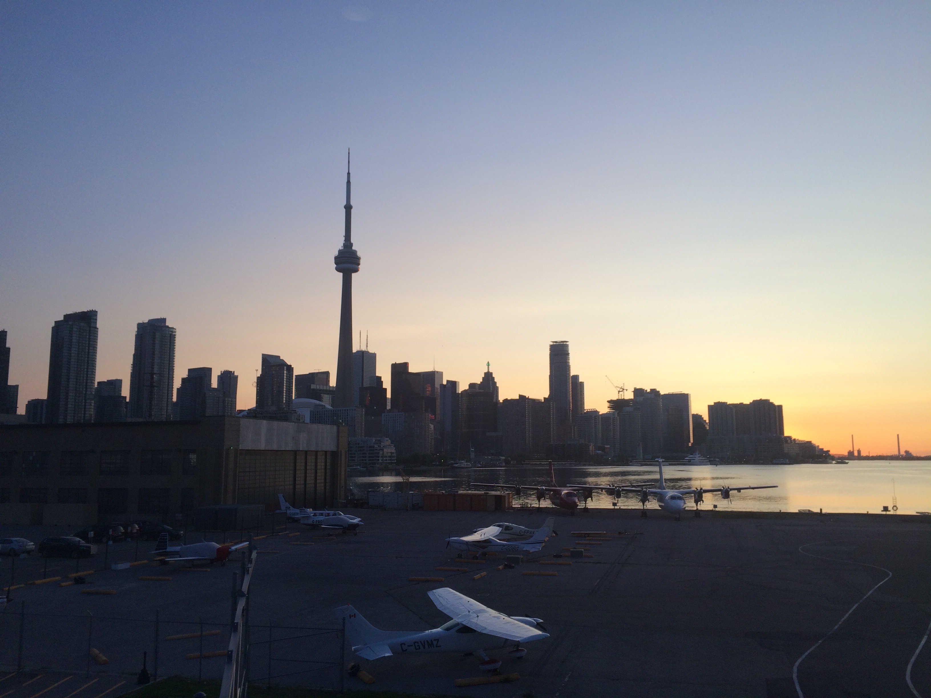 A sunrise in Toronto